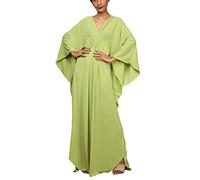 LikeJump Boho Kaftan Maxi Vestido Largo de Playa Kimono para Mujer Traje de Baño