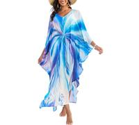 LikeJump Kimono Vestido Kaftan Maxi para Mujer Traje de Baño de Playa