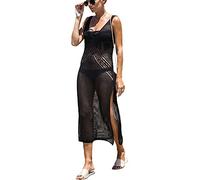 LikeJump Knit Crochet Kimono Vestido Cárdigan para Mujer Traje de Baño de Playa