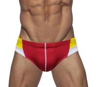 LikeJump Traje de Baño para Hombre, Bañadores, Pantalones Cortos de Natación, Bañadores de Surf, Bañadores de Bikini, A1 Rojo, XXL