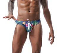 LikeJump Traje de baño para hombre, pantalones cortos de surf, traje de baño, parte inferior de bikini, Flor K, M