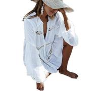 LikeJump Túnica Vestido de Playa Kimonos Pareos Bohemia Camisa Verano para Mujer