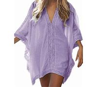 LikeJump Túnica Vestido de Playa Kimonos Pareos Bohemia Camisa Verano para Mujer