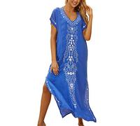 LikeJump Vestido de Playa Kaftan Kimonos Pareos Bohemia Cover Ups para Mujer