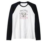Likely To Bring Home A Senior Dog Cute Rescue Dog Camiseta Manga Raglan