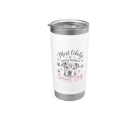 Likely To Bring Home A Senior Dog Cute Rescue Dog Vaso térmico de acero inoxidable de doble pared