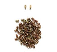LIKERAINY 150Pcs Tuercas Hexagonales de Hierro Galvanizado M6x17mm Tuerca Insertables Roscadas para Muebles de Madera Insertos Ciegos Tuerca Tuercas de Fijación