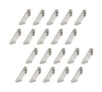 LIKERAINY 90 Grado Soporte de Ángulo 50X50mm Escuadras Acero Inox Forma de Triángulo Soporte de Esquina Para Conectores de Silla de Estantería de Muebles Corner Brace 20 Piezas