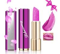 Likesing 1 Piezas Purpurina Pintalabios Permanente Rojo Labiales Larga Duracion Labial Lip Tint Gloss Stain Brillo Tinta Barra de Labios Tinte Labios Lipstick Maquillaje Mujer Regalo Cumpleaños