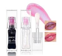 Likesing 2 Piezas Pintalabios Magico Labial Cambia Color PH Negro Permanente Purpurina Labiales Larga Duracion Labial Lip Tint Gloss Stain Brillo Tinta Barra Labios Tinte Labios Lipstick Mujer Regalo