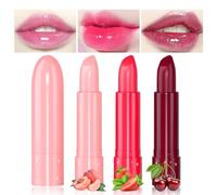 Likesing 3 Piezas Pintalabios Magico Labial PH Labiales Fruta Barra Labios Permanente Bálsamo Labial Hidratante Lip Tint Gloss Brillo Labios Lapiz Hidratante Kit Maquillaje Regalo Mujeres Niña Navidad