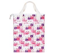 Likesing Fundas para Libros Lectura Tela Portátil Funda Libro con Cremallera y Bolsillo Frontal Funda Bolsa Protector Libro Impermeable para Estudiante Amigo Profesor Regalos 31 x 26 cm