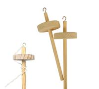 LIKEUDO Suercia hilada a mano: juego de 2 husillos de madera con hilo Whorl - Herramienta perfecta para hilado de mano y lana