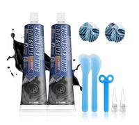 LIKFCBOND Sellador Juntas para Motores, Silicona Alta Temperatura, Sellador Motor Alta Temperatura, Silicona Negra para Coche, Resistente a Altas y Bajas Temperaturas, 2 PCS, 100 ML