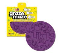 Likit Graze Maze - Tapete para lamer caballos | Uso con sabrosa pasta de pasto Likit | Ayuda a aliviar el aburrimiento y la alimentación lenta (morado)
