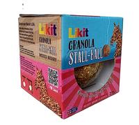 Likit Bocadillo de granola Stall-Ball para caballos de 1,6 kg | Sabores de manzana, bayas mixtas, menta, melaza | Larga duración, alivio del aburrimiento y el estrés | 1,6 kg