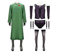 LIKUNGOU Rocky Horror Dr. Frank Disfraz 70s Travesti Lentejuelas Chaleco Ropa Interior Medias de Red Halloween Rave Cosplay Traje Disfraces (XL)