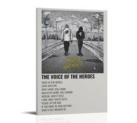 Lil Baby & Lil Durk The Voice of The Heroes - Póster impermeable para pared, lienzo decorativo, adecuado para oficina, dormitorio, decoración de sala de estar, póster de 40 x 60 cm, estilo de marco 7