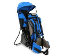 Lil' Boss Mochila infantil Senderismo, FASports Kindertrage 20 kg hasta 25 kg, mochila ergonómica con capota de lluvia y sol, craxe infantil azul y gris, 50 x 38 x 90 cm (azul-gris)