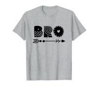 Lil Bro, Little Bro, Best Brother Ever Novelty Graphic Cool Camiseta, Hombre, Gris Jaspeado, L