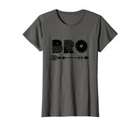 Lil Bro, Little Bro, Best Brother Ever Novelty Graphic Cool Camiseta, Mujer, Asfalto, XL