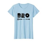 Lil Bro, Little Bro, Best Brother Ever Novelty Graphic Cool Camiseta, Mujer, Azul Bebé, S