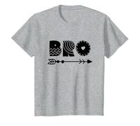 Lil Bro, Little Bro, Best Brother Ever Novelty Graphic Cool Camiseta, Niños, Gris Jaspeado, 3 años