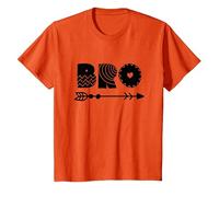 Lil Bro, Little Bro, Best Brother Ever Novelty Graphic Cool Camiseta, Niños, Naranja, 4 años