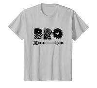 Lil Bro, Little Bro, Best Brother Ever Novelty Graphic Cool Camiseta, Niños, Plata, 8 años