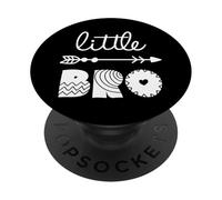 Lil Bro, Little Bro, Best Brother Ever Novelty Graphic Cool PopSockets PopGrip Adhesivo