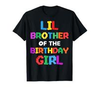 Lil Brother of The B-Day Girl Master Builder Ladrillos Bloques Camiseta