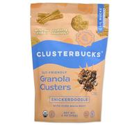 Lil Bucks Clusterbucks - Superalimentos sin granos hechos con trigo sarraceno germinado y adaptógenos, bocadillo sin gluten (Snickerdoodle, paquete de 6)