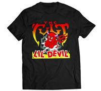 Lil' Devil T-Shirt The Cult Electric Ian Astbury Unisex Rock TeeBlackS