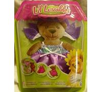 Lil Luvables Fluffy Factory - Oso de flores moradas Spin Master