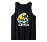 Lil Stinker Baby Skunk en pañal, diseño Retro de Campamento de Verano Camiseta sin Mangas