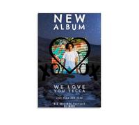 Lil Tecca We Love You Tecca - Pósteres impermeables para pared, impresión en casa, a prueba de humedad, fácil de instalar y resistente a la decoloración, estilo sin marco, 60 x 90 cm