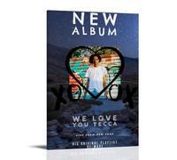 Lil Tecca We Love You Tecca - Pósteres impermeables para pared, impresión en casa, a prueba de humedad, fácil de instalar y resistente a la decoloración, estilo marco, 40 x 60 cm