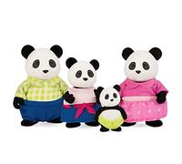 Li'L Woodzeez 6154M Skyhopper Panda Family - Juego de 5 Piezas con Figuras en Miniatura y Libro de Cuentos - Juguetes de Animales y Accesorios Acc para niños a Partir de 3 años, Multi