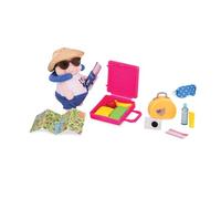 Li'l Woodzeez Toby Curlicue Li’l Woodzeez Toy Pig - Small Figurine - Playset with Accessories - 3 Years + - Travel Set, Multicolor, M (Maison Battat Inc. WZ6779Z)