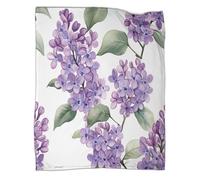 Lila Manta Súper Suave | Beautiful Flores Manta para Sofá | Funda De Viaje Cómoda Y Esponjosa 70x80inch(180x200cm)
