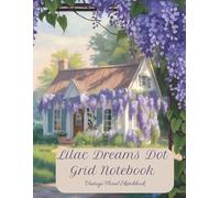 Lilac Dreams Dot Grid Notebook - Vintage Floral Sketchbook