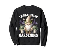 Lilac Floral Gnome Dad For Garden Mom Id Rather Be Gardening Sudadera