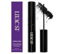 Lilac St - Eternal Bond (negro) - Pegamento en racimo de pestañas - Fórmula de secado rápido - Mini aplicador de varita de rímel - Sujeción fuerte y flexible - Impermeable - Seguro para ojos sensibles