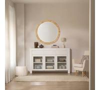 Liland aparador estrecho lacado en blanco