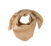 Lilano, Baby Ringel - Pañuelo triangular para bebé (70% lana, 30% seda, 210 g/m²), Curry/natural., Talla única