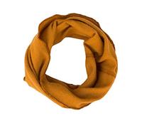 Lilano, Bufanda infantil de merino, 70% lana (kbT), 30% seda, 210 g/m², amarillo curry, 2 (4-10 Jahre)