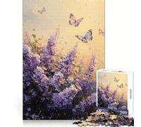 Lilas susurrantes︰ Danza de Mariposas al Atardecer Rompecabezas para Adultos 1000 Piezas Ejercicio Mental Ocio Consciente Cierre Seguro (50x75cm)