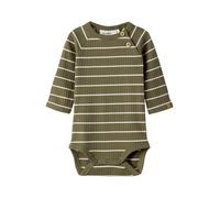 Lil'Atelier Pijama entero/body 'NBMKAIL' oliva / blanco 80 EUR