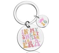 Lilbitty 1 Pieza 16 Cumpleaños Llavero para Niñas, Pequeña Idea de Regalo Amuleto, Regalo de Cumpleaños para Hija, Hermana, Novia, Genial Idea de Regalo para Chicas Adolescentes