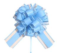 Lilbitty 5 lazos de regalo, lazo grande, lazo gigante, gran lazo para decoración de coche, boda, nueva casa, fiesta, celebración, bolsa de regalo, color azul claro